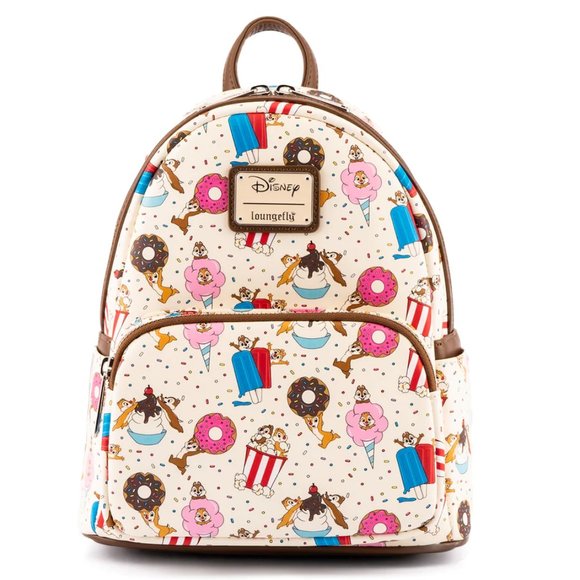 Loungefly x Disney Chip and Dale Sweet Treats Snack Bag NEW Mini Backpack NWT main image 4